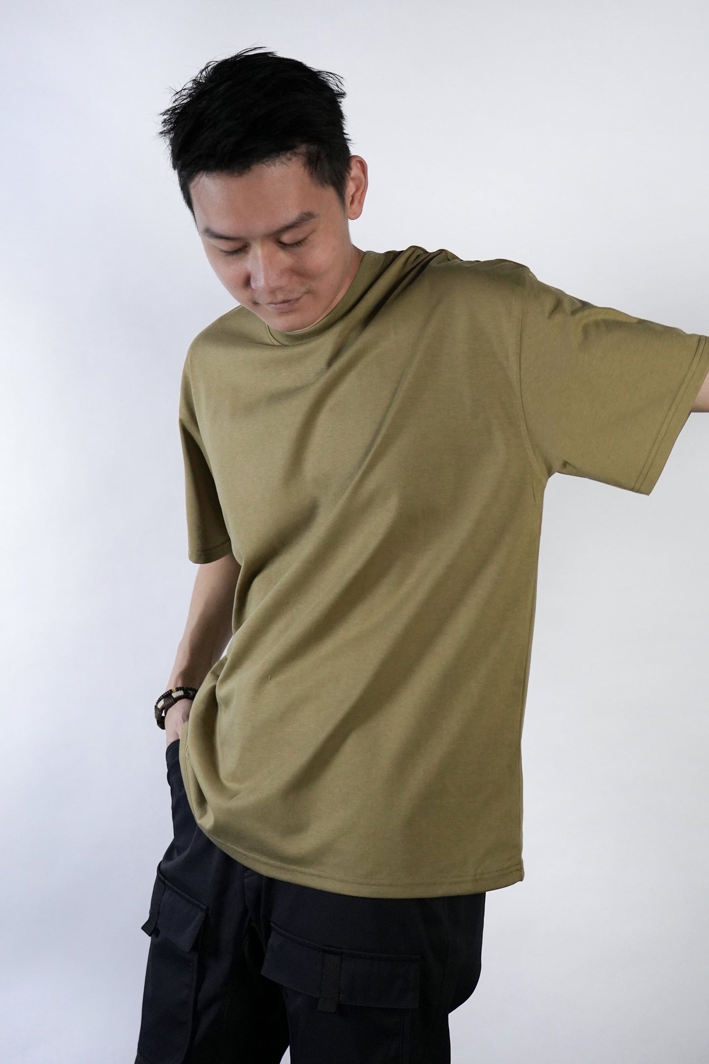 Oversized T-Shirt in Olive